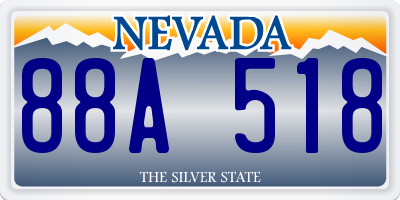 NV license plate 88A518