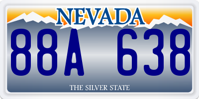 NV license plate 88A638