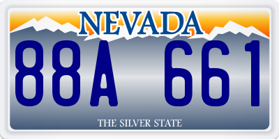 NV license plate 88A661