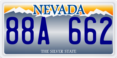 NV license plate 88A662