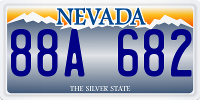 NV license plate 88A682