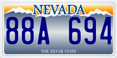 NV license plate 88A694