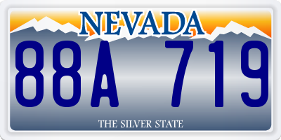 NV license plate 88A719