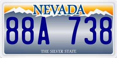 NV license plate 88A738