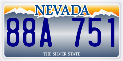 NV license plate 88A751