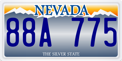 NV license plate 88A775