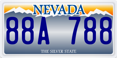 NV license plate 88A788