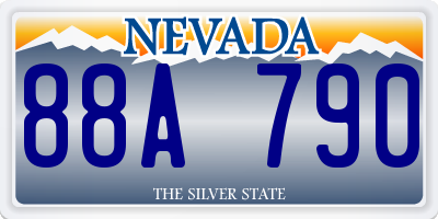 NV license plate 88A790