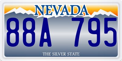 NV license plate 88A795