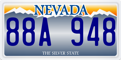 NV license plate 88A948