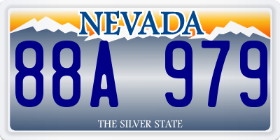 NV license plate 88A979