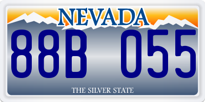 NV license plate 88B055