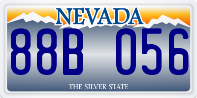 NV license plate 88B056
