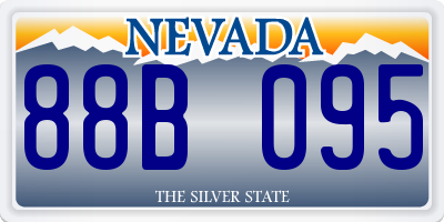 NV license plate 88B095