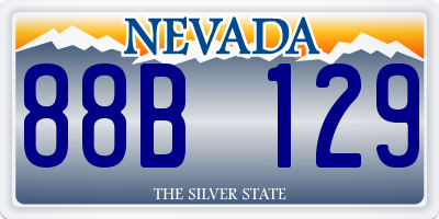 NV license plate 88B129
