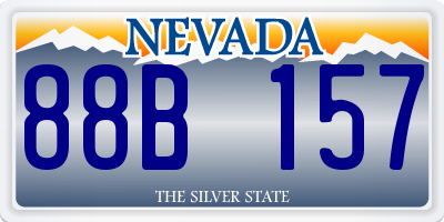 NV license plate 88B157