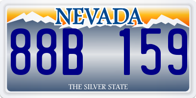 NV license plate 88B159