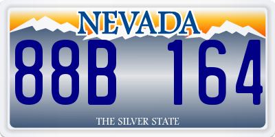 NV license plate 88B164
