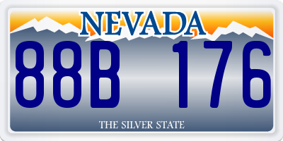 NV license plate 88B176