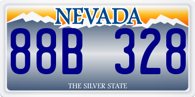 NV license plate 88B328