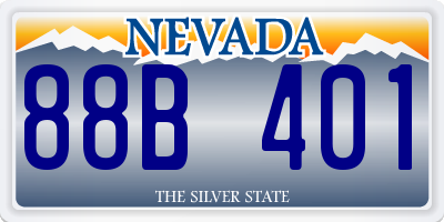 NV license plate 88B401
