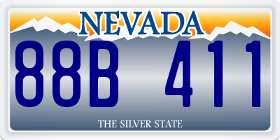 NV license plate 88B411