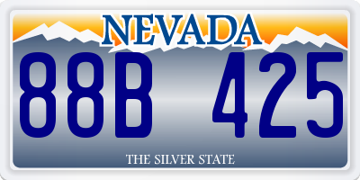 NV license plate 88B425