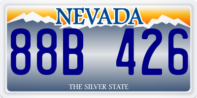 NV license plate 88B426