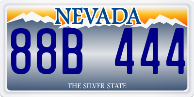 NV license plate 88B444