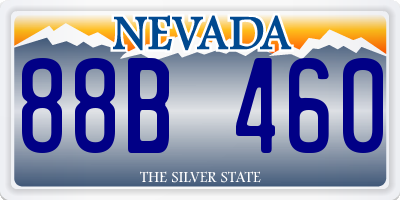NV license plate 88B460