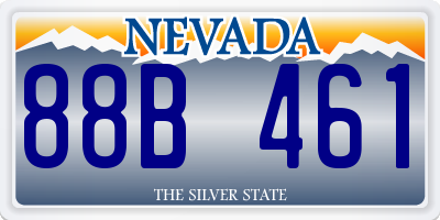 NV license plate 88B461