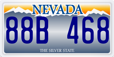 NV license plate 88B468