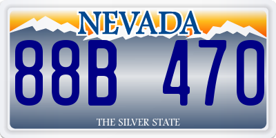 NV license plate 88B470