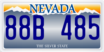 NV license plate 88B485