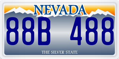 NV license plate 88B488