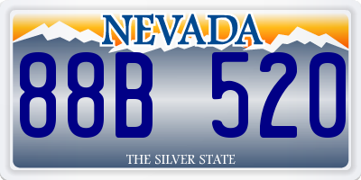 NV license plate 88B520