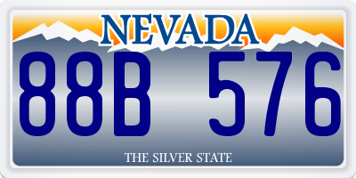 NV license plate 88B576