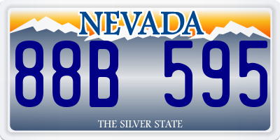 NV license plate 88B595