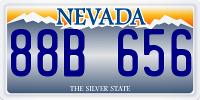 NV license plate 88B656