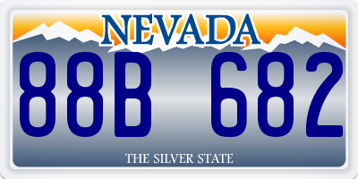 NV license plate 88B682