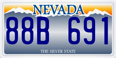 NV license plate 88B691