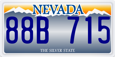 NV license plate 88B715