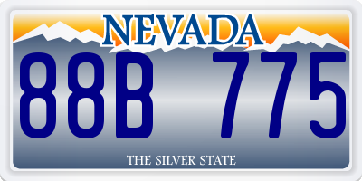 NV license plate 88B775