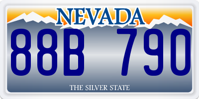 NV license plate 88B790