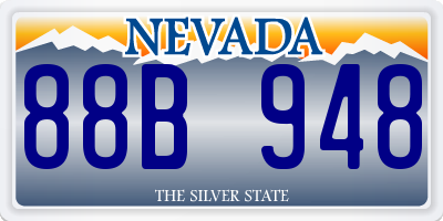 NV license plate 88B948