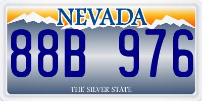NV license plate 88B976