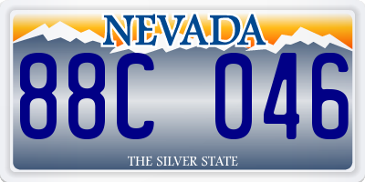 NV license plate 88C046