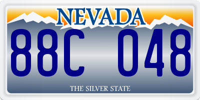 NV license plate 88C048