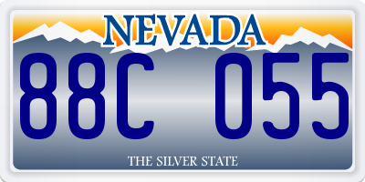 NV license plate 88C055