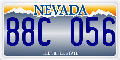 NV license plate 88C056